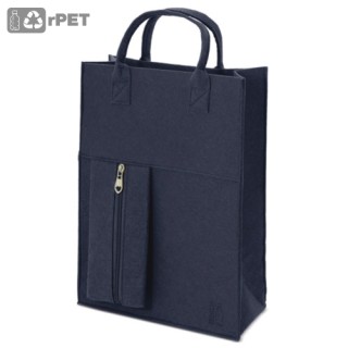 Bolsa de plástico reciclado personalizada.